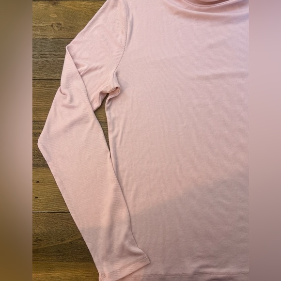 RALPH LAUREN | Pink Turtleneck Ribbed Long Sleeve Top | Size Large - Picture 9 of 11